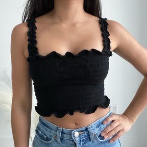 Ribbed crop top